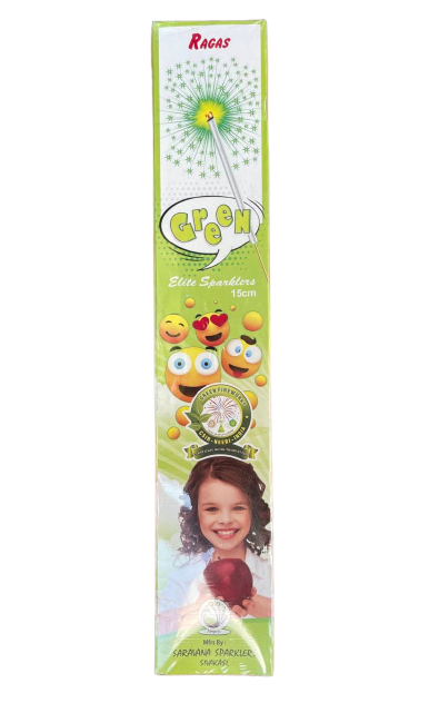 12 cm Green Sparklers